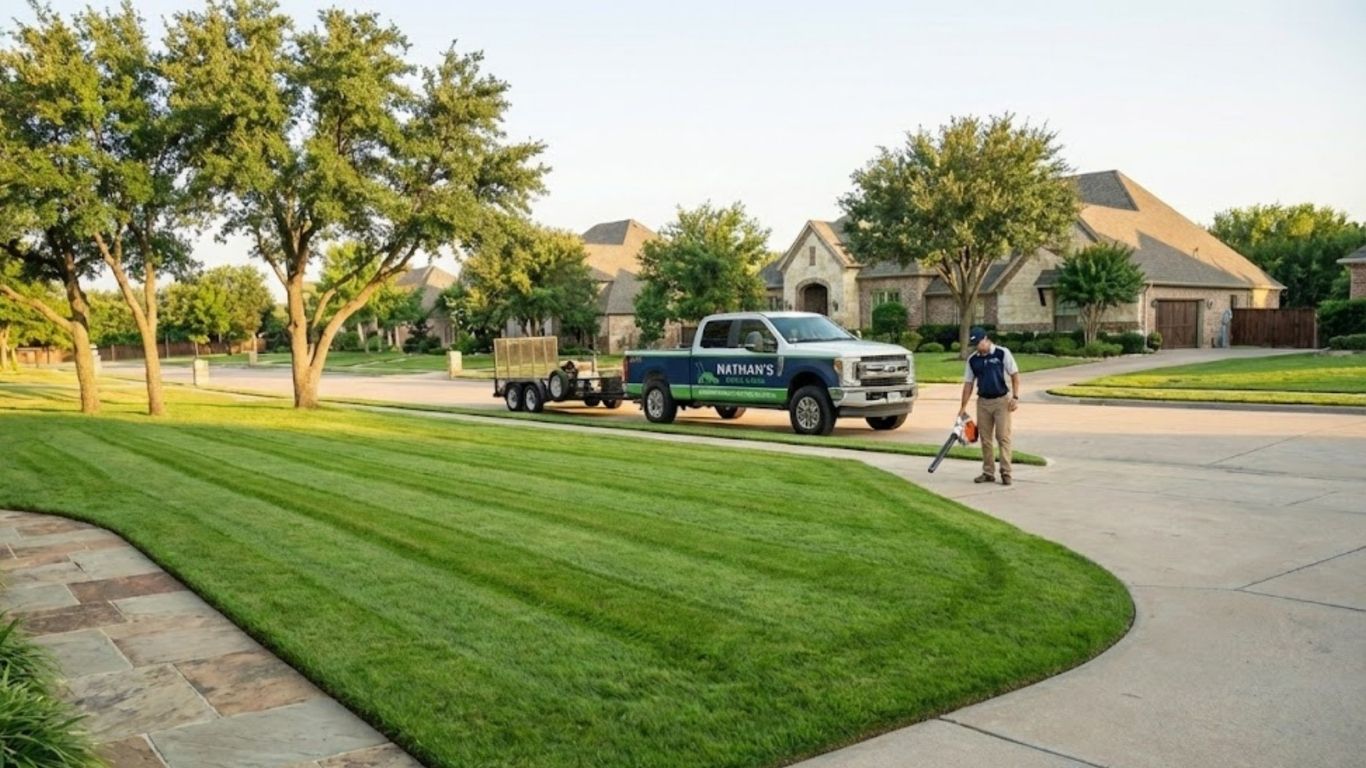 lawn mowing in argyle, texas image