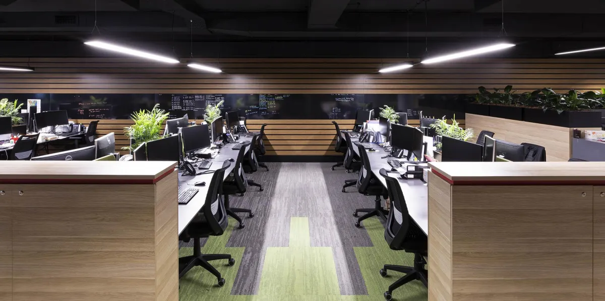 open floor space office fit out
