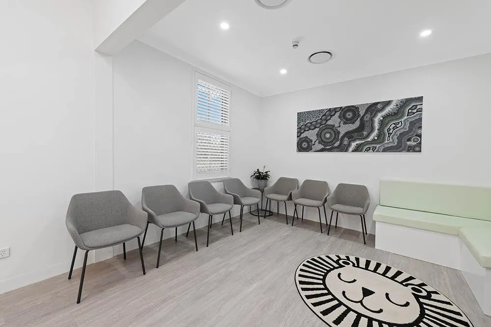 dental waiting room fit out for patients 
