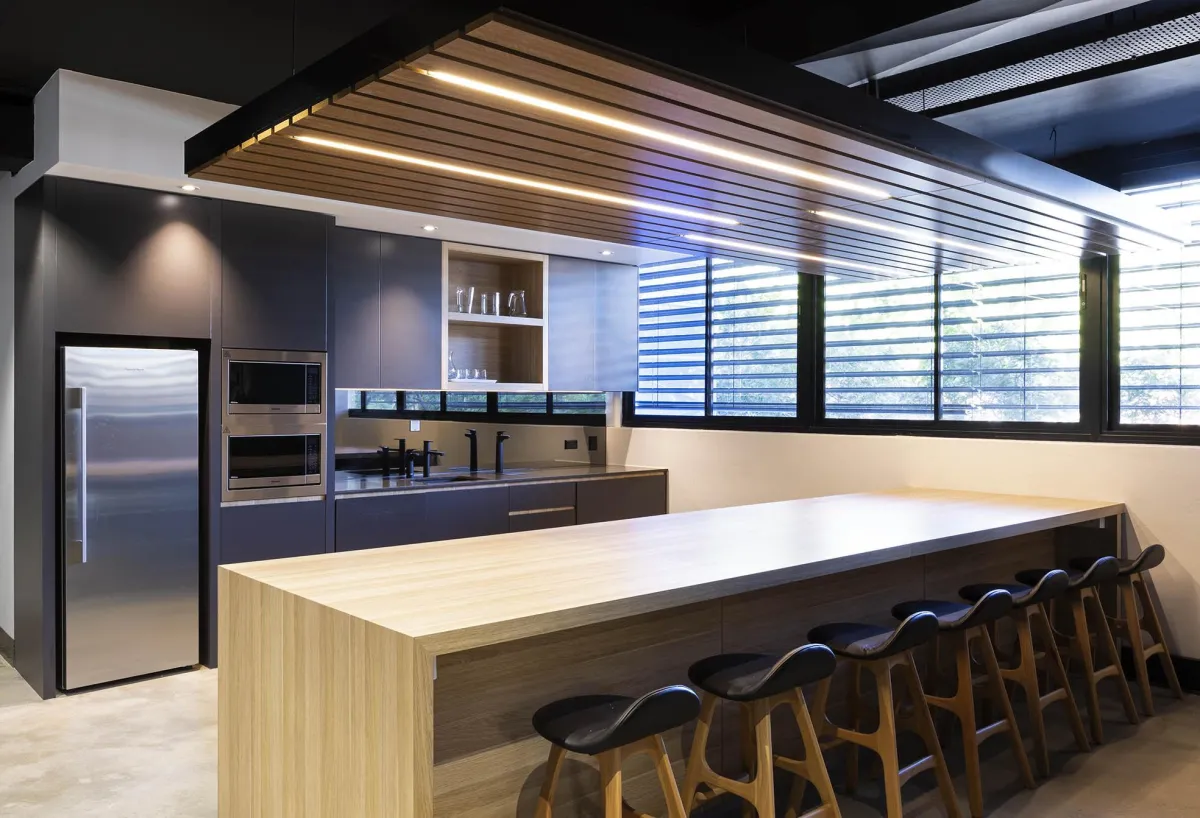 fit out done for an office kitchen in Sydney