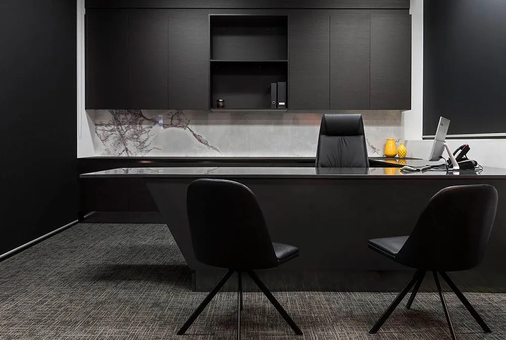 dark personal office themes fit out
