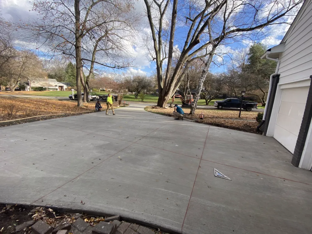 Ann Arbor Concrete builds and installs Driveway