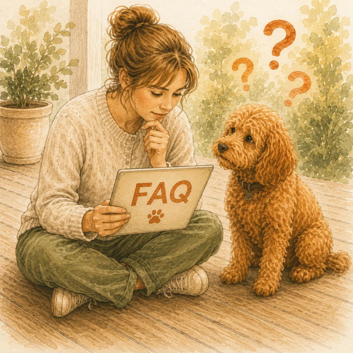 Cockerpoo having questions