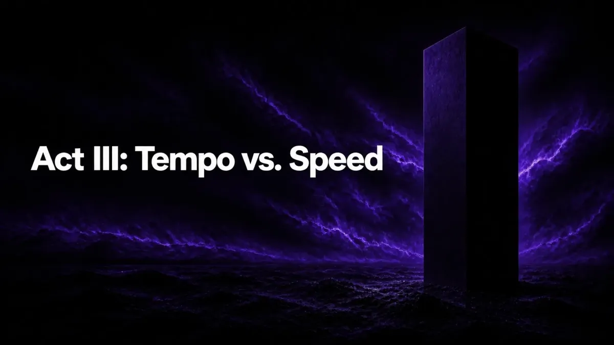 Act III: Tempo vs. Speed