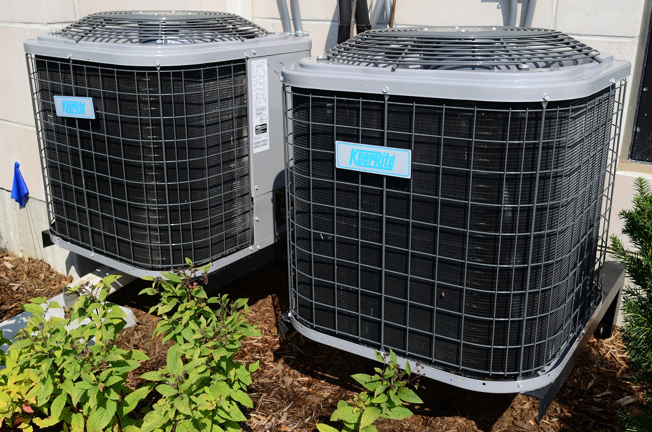 two condensing units for hvac mechanical contractor work