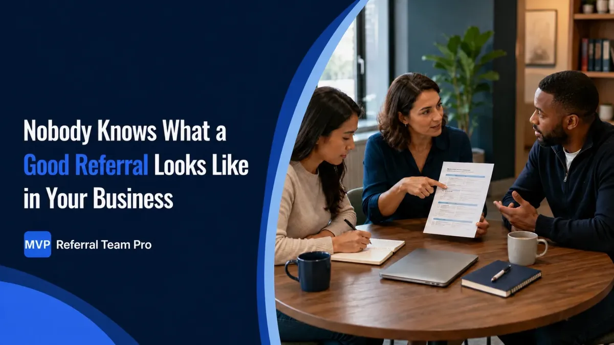 Nobody Knows What a Good Referral Looks Like in Your Business