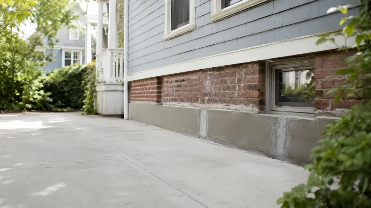 Foundation repair and concrete foundation restoration by Cambridge Concrete Pros at a Cambridge MA residential property.