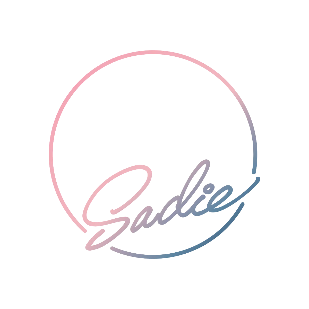 the gradient logo of sadie