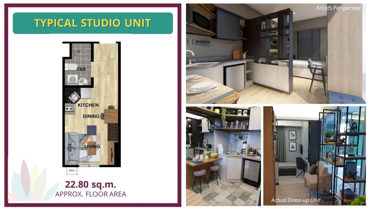 Avida Riala Studio Unit Floor Plan