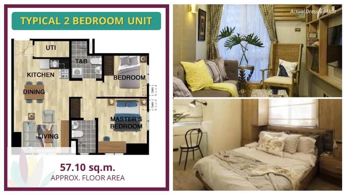 Avida Riala 2 Bedroom Unit Floor Plan