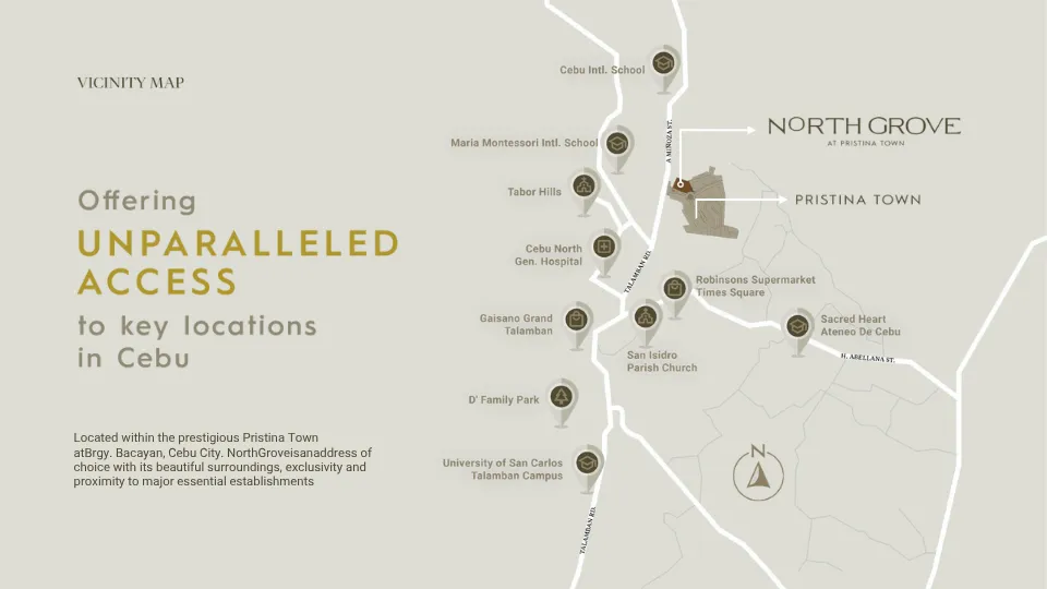 North Grove at Pristina Town Location Map