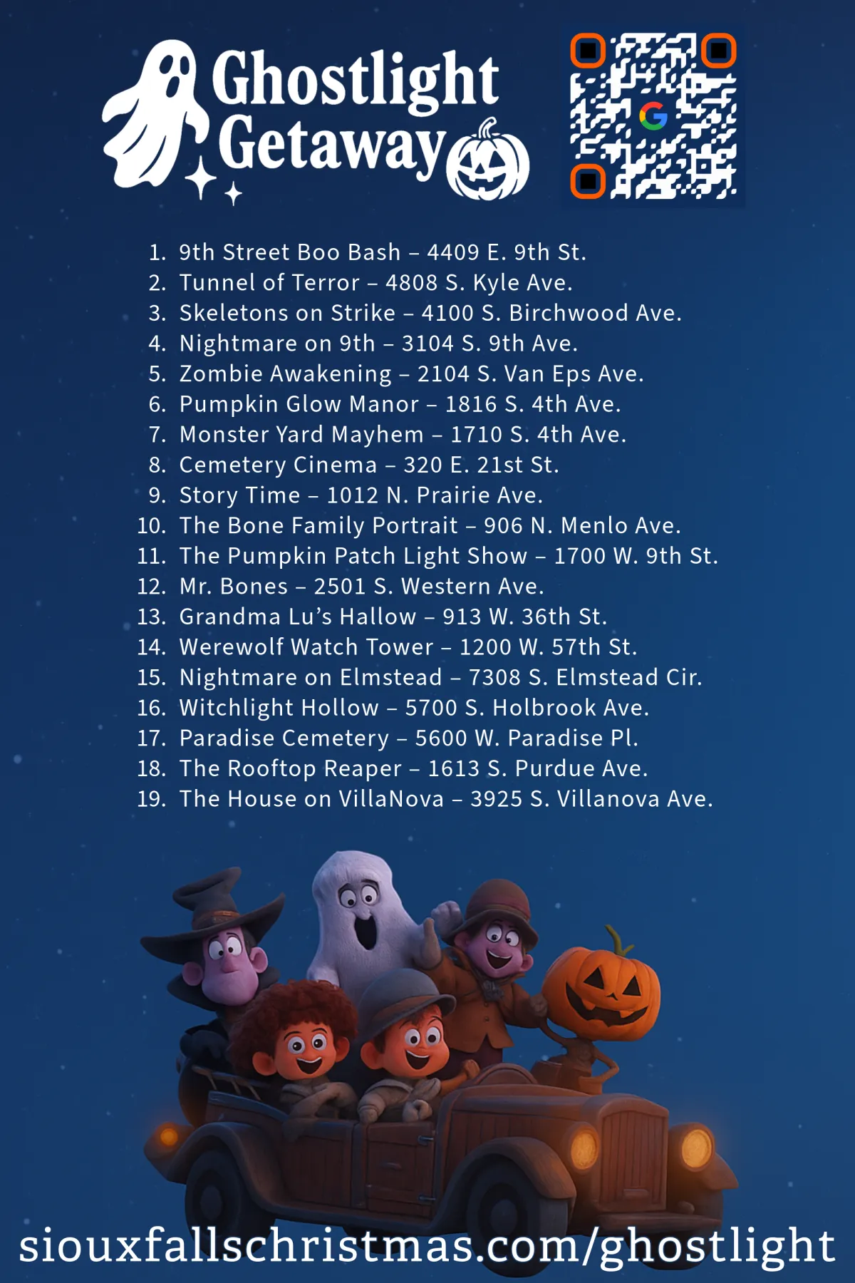 Ghostlight Getaway Map