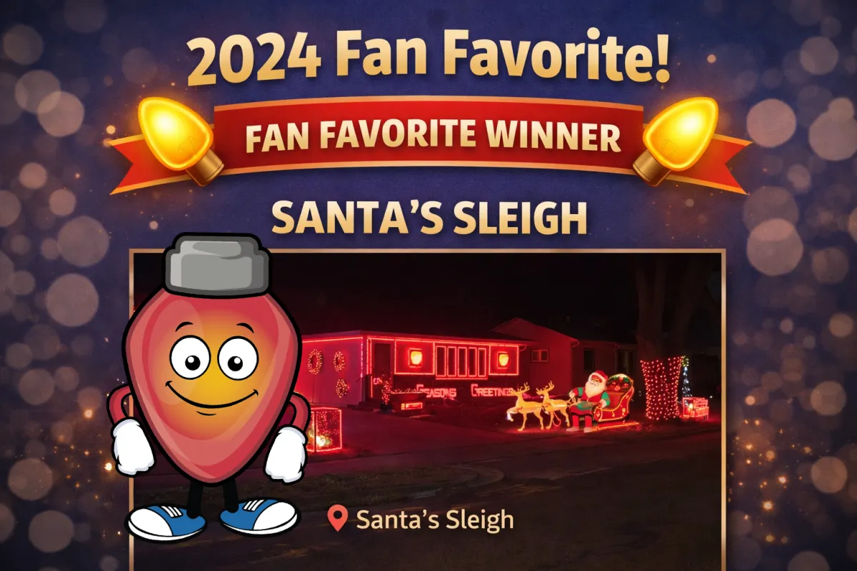 Santa's Sleigh Display.