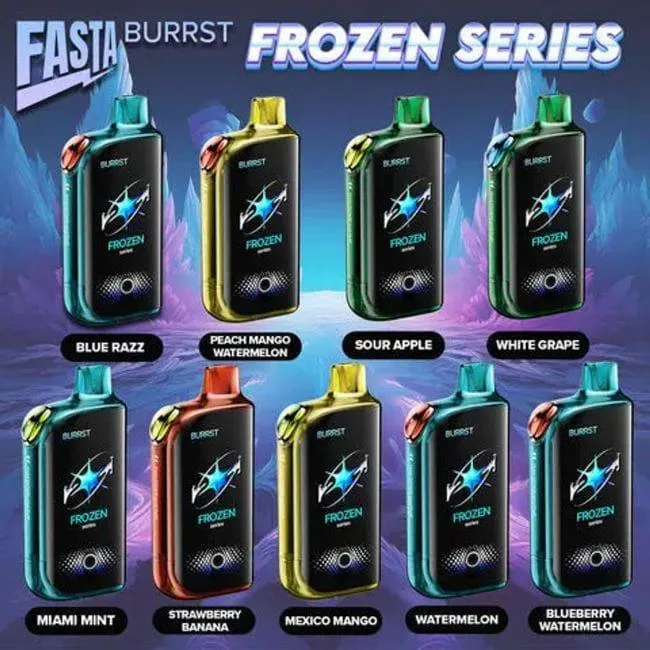 Fasta Burrst Vape Delivery In Phoenix Different Flavors Frozen Series