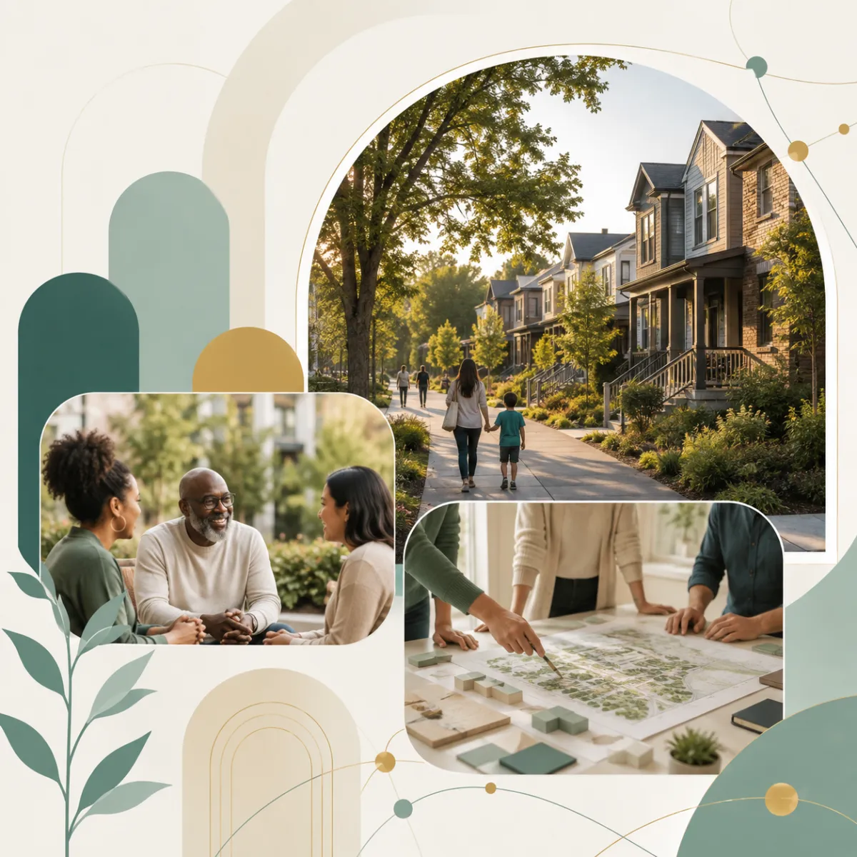 Thoughtfully designed residential neighborhood (housing and community development)