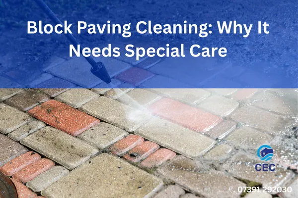 image of block paving being cleaned