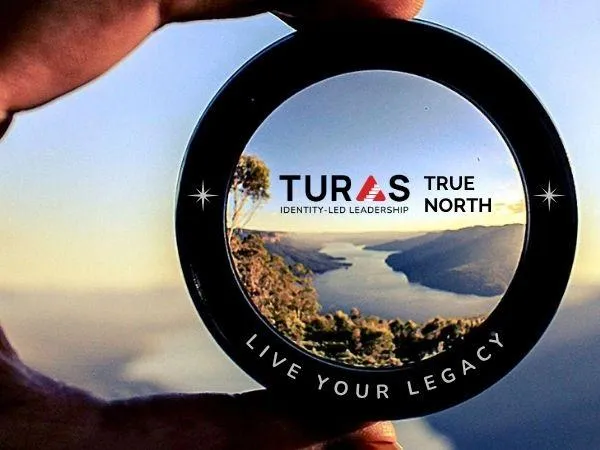 Compass illustration representing True North — an inner guide for values-based life and leadership.