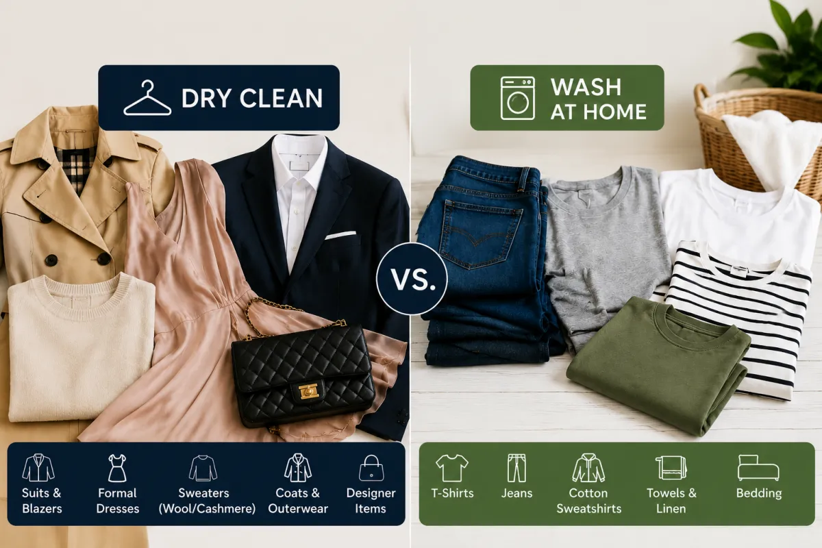 What Items Should You Dry Clean vs. Wash at Home