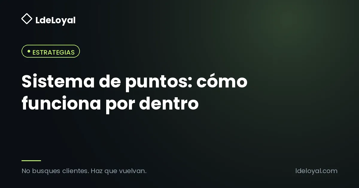 Sistema de puntos: cómo funciona por dentro