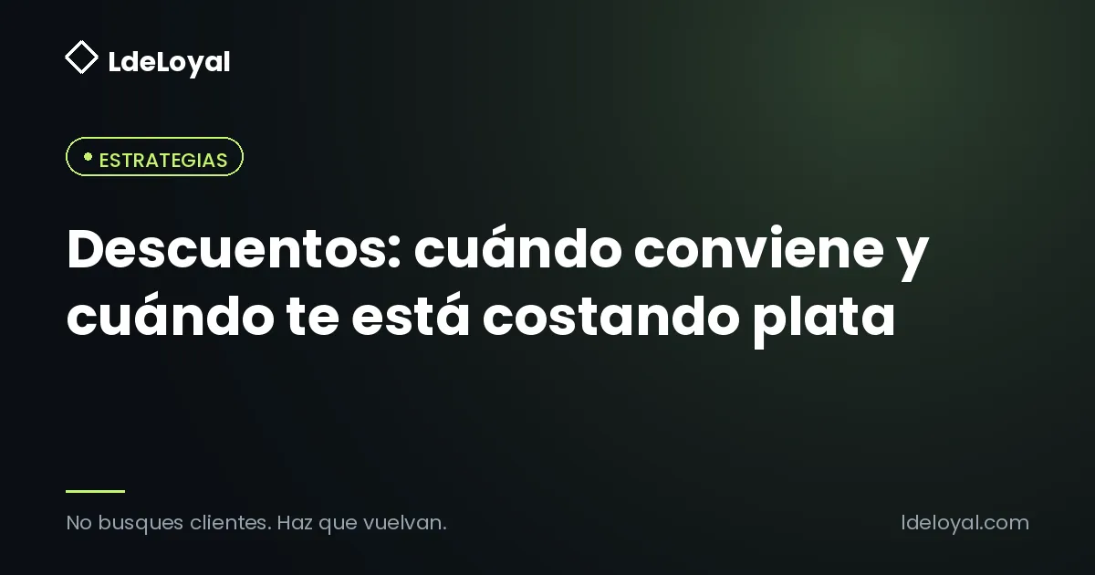 Descuentos: cuándo conviene y cuándo te está costando plata