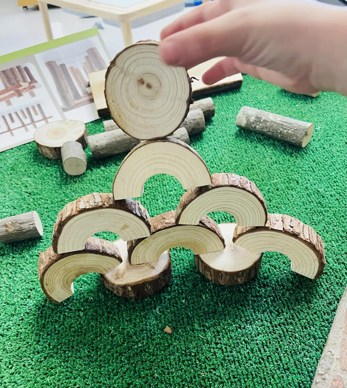 School age children participating in creative activities