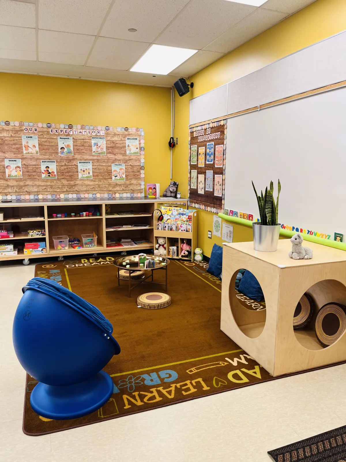 Warm and inviting classroom environment