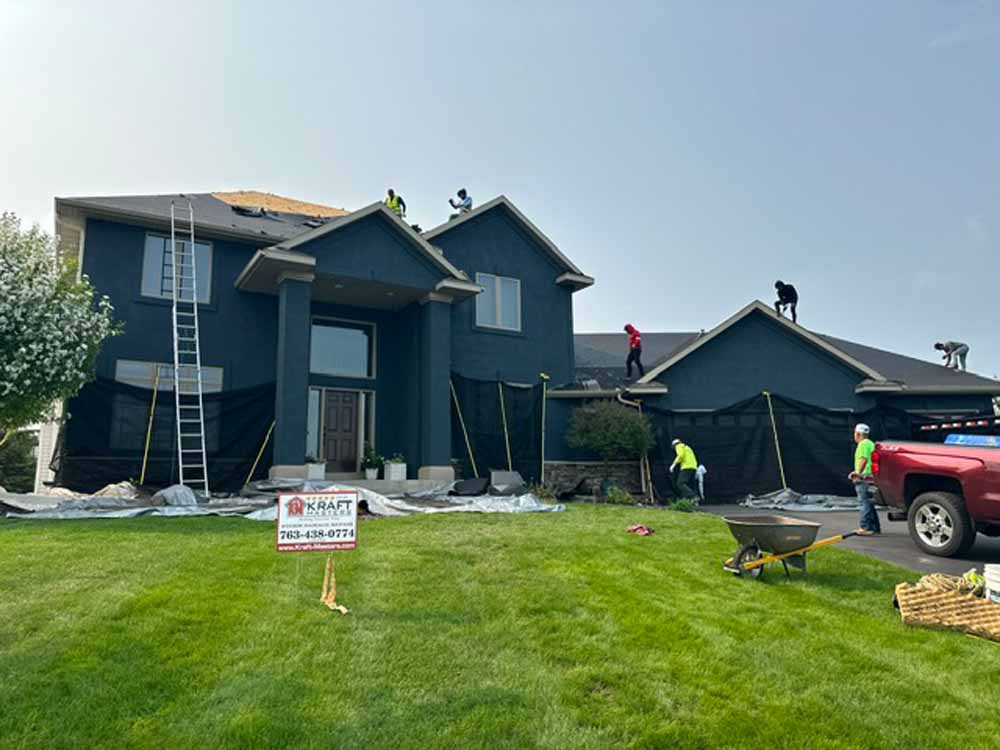 KraftMaster's Restoration Roofing In Otsego MN for Storm Damage Repair Job