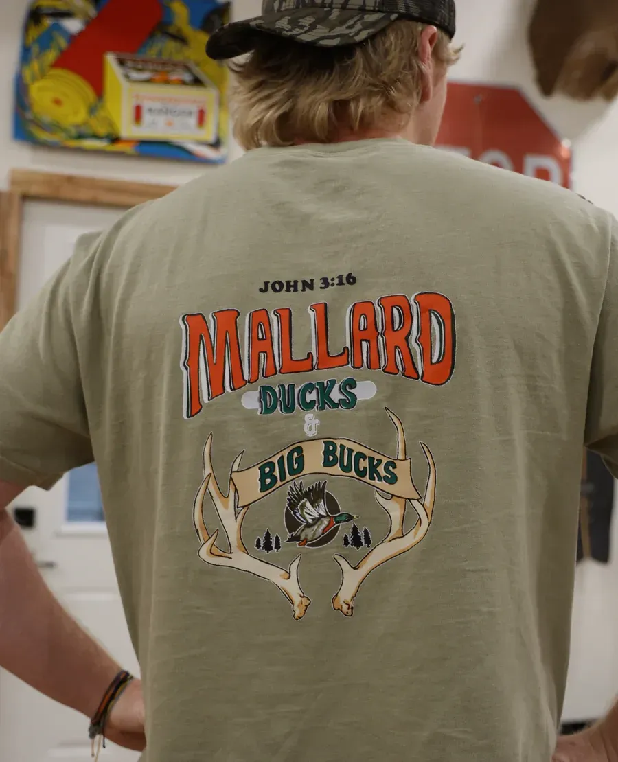Mallard Ducks & Big Bucks branded hunting apparel