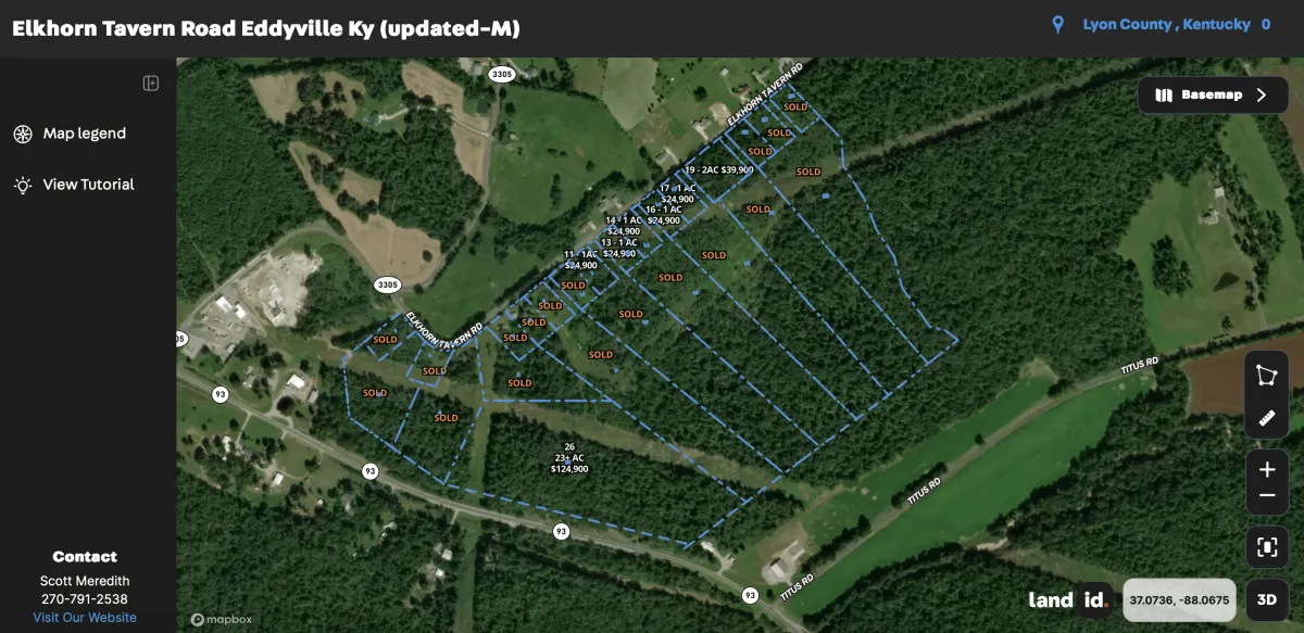 2-acre tract local amenities Lyon County Kentucky