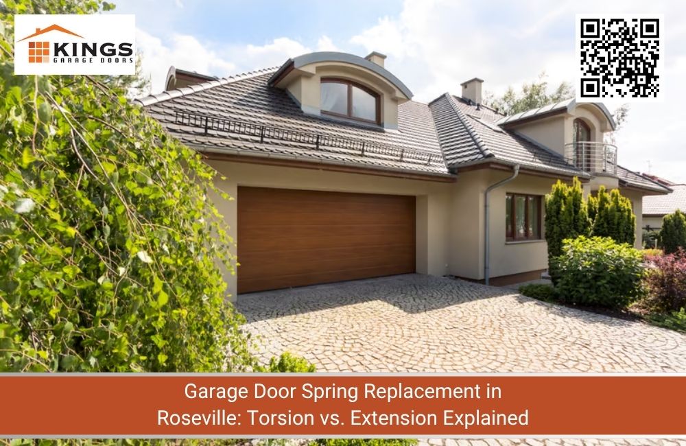 Garage Door Spring Replacement in Roseville: Torsion vs. Extension Explained