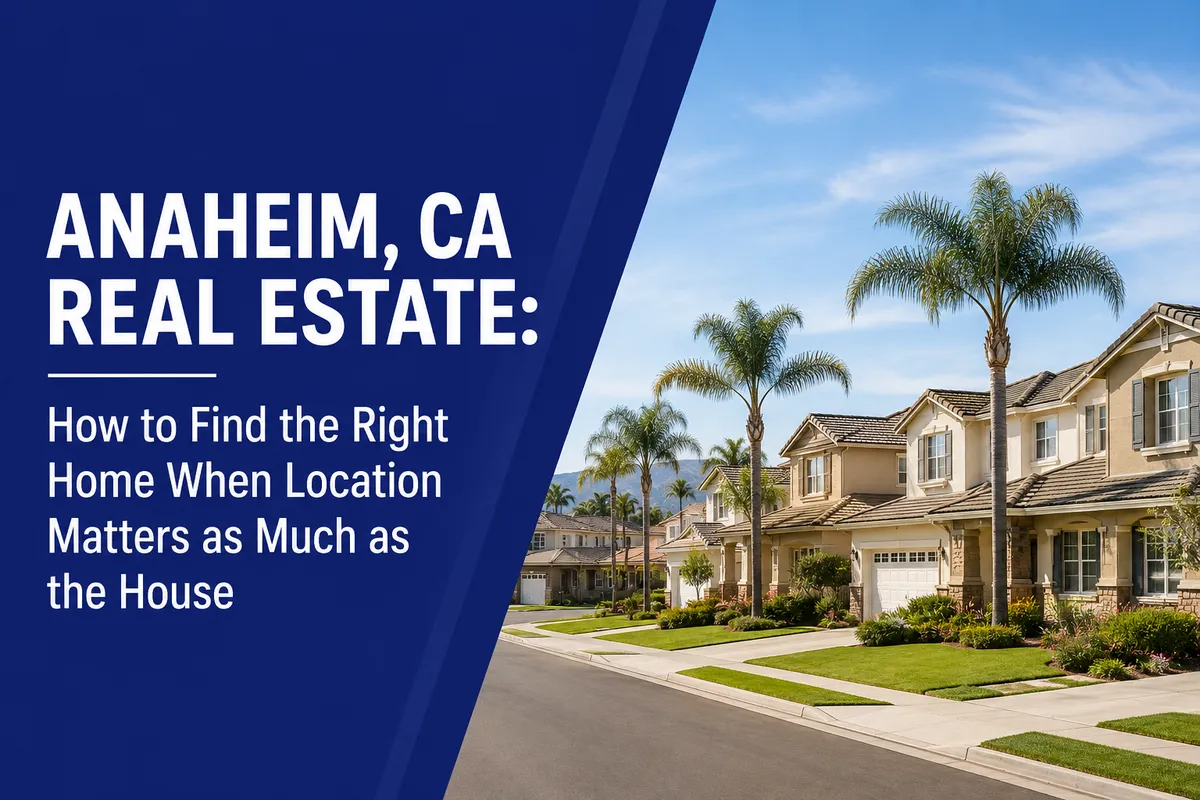 Anaheim CA real estate and homes for sale
