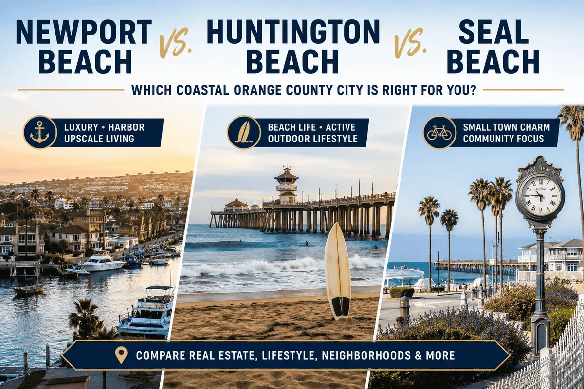 Newport Beach vs Huntington Beach vs Seal Beach