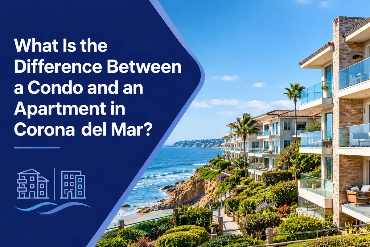 Condo and apartment living options in Corona del Mar California