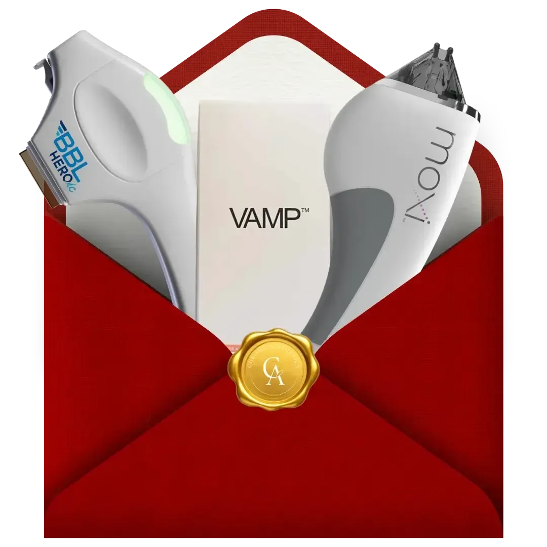 Bundle promotion offering Buy BBL or Moxi treatment and receive a complimentary VAMP treatment.