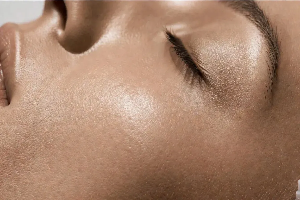 Smooth, hair-free facial skin after 6 Forever Bare BBL laser hair removal treatments at Chrome Aesthetics Spa