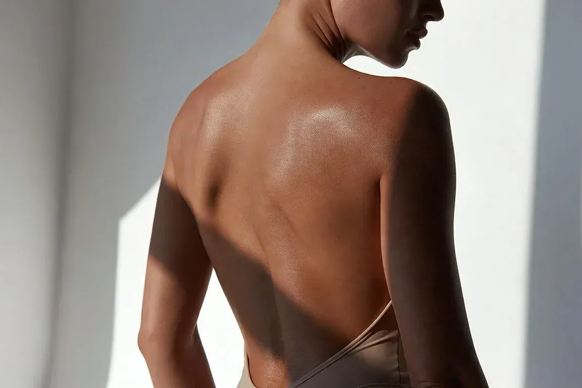Smooth, hair-free back and shoulders after Forever Bare BBL laser hair removal at Chrome Aesthetics Spa
