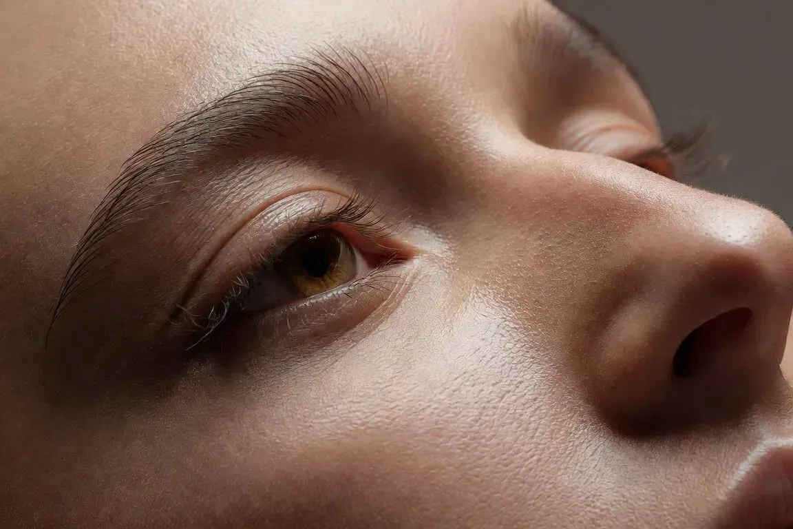 Smooth, tightened eye area skin after Morpheus8 microneedling treatment at Chrome Aesthetics Spa