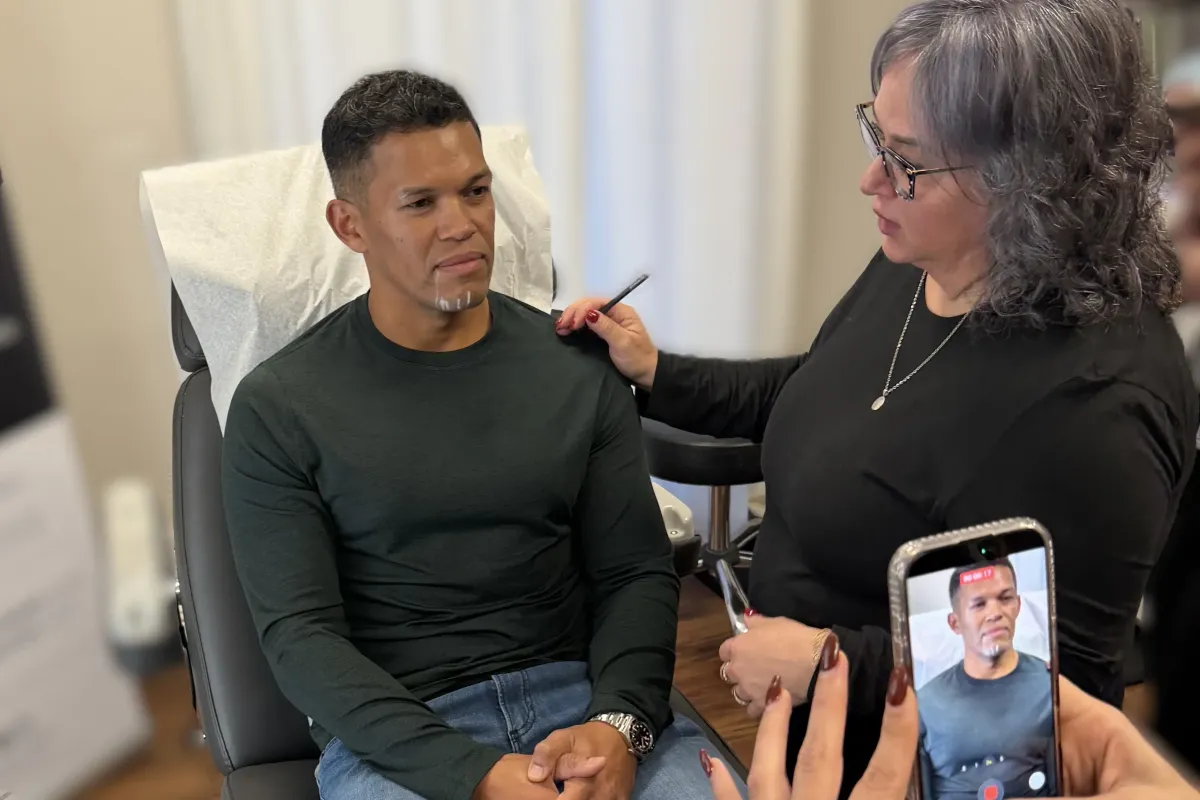 Chrome Academy instructor demonstrating neurotoxin injection technique during half-day hands-on training