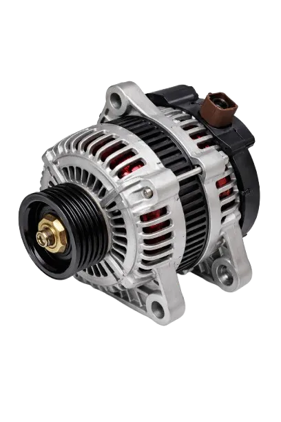 Car alternator used for vehicle charging and electrical power generation