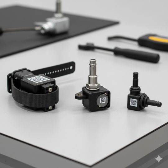 TPMS sensors prepared for replacement during tire service at Deals Tires