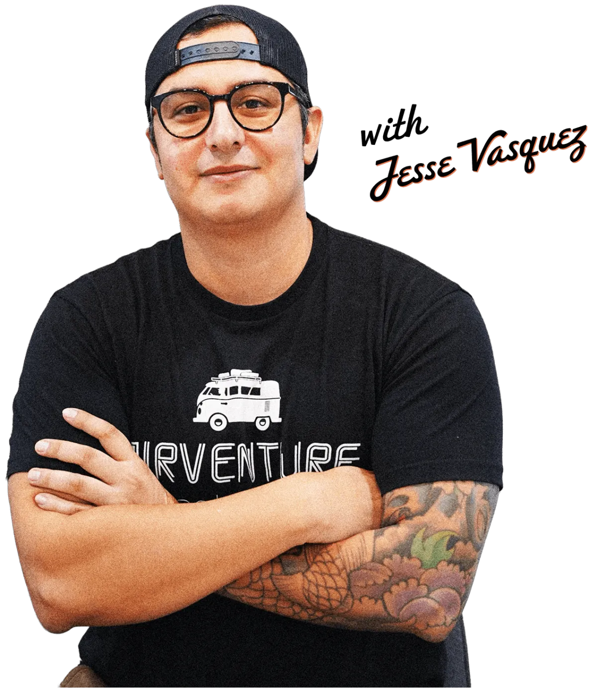 Jesse Vasquez smiling with crossed arms your Mid-term Rental Expert and creator of Airventure Academy.