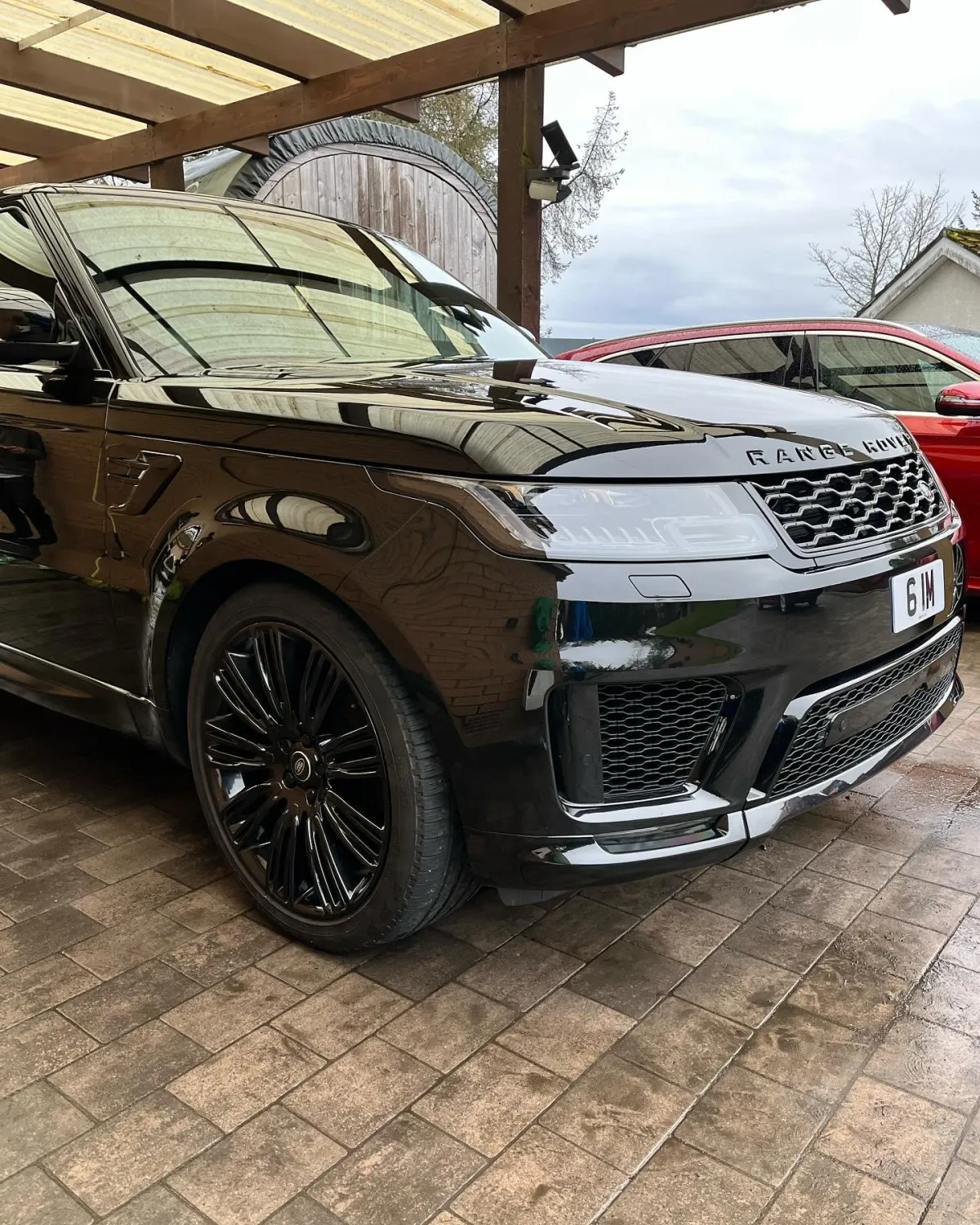 Freshly coated car with deep gloss finish