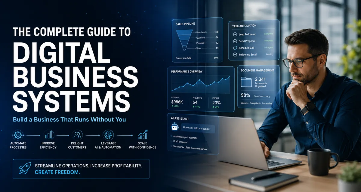 The Complete Guide to Digital Business Systems: Build a Business That Runs Without You