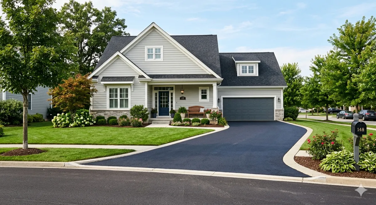 Blue Ridge Blacktop paved driveway