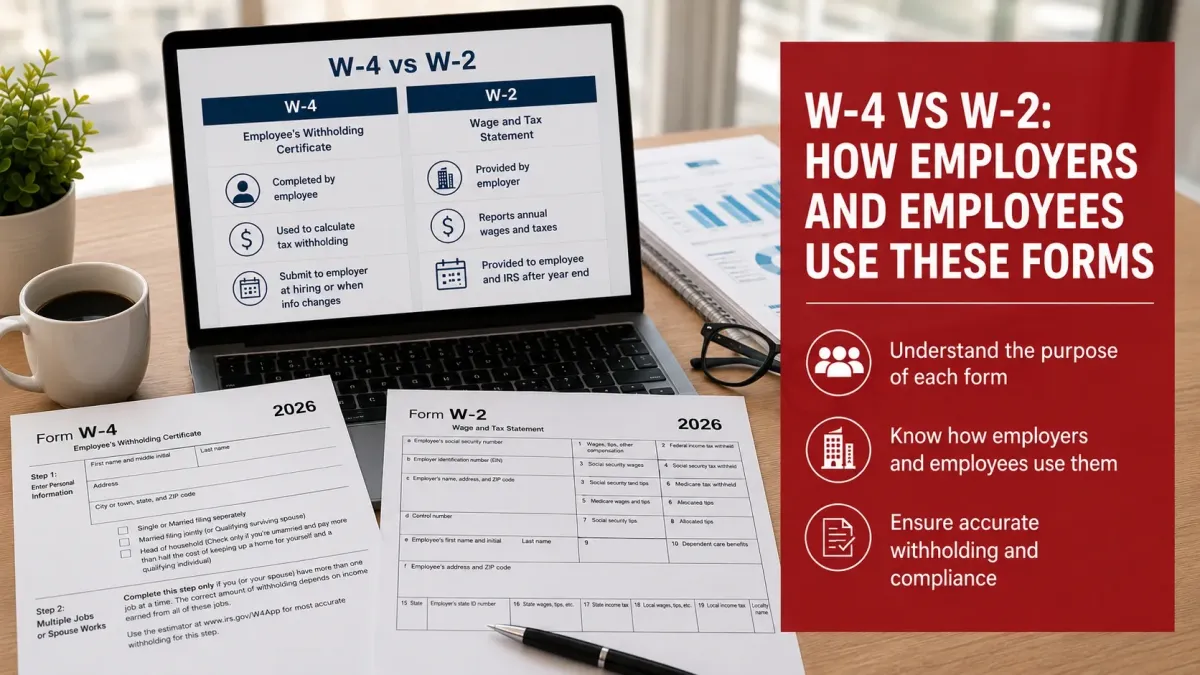 W-4 vs W-2: How Employers and Employees Use These Forms