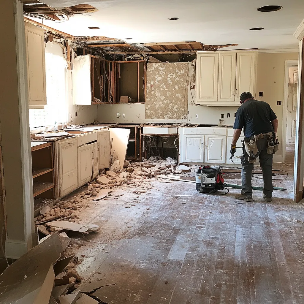 interior home demolition