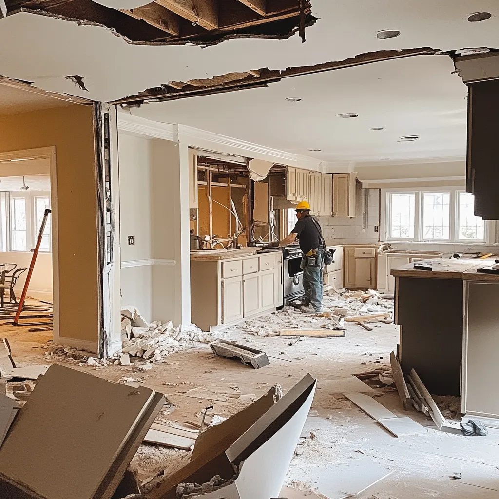 kitchen and interior demolition