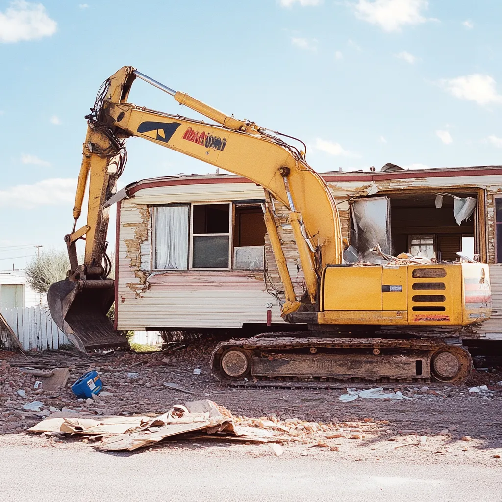 mobile home demolition