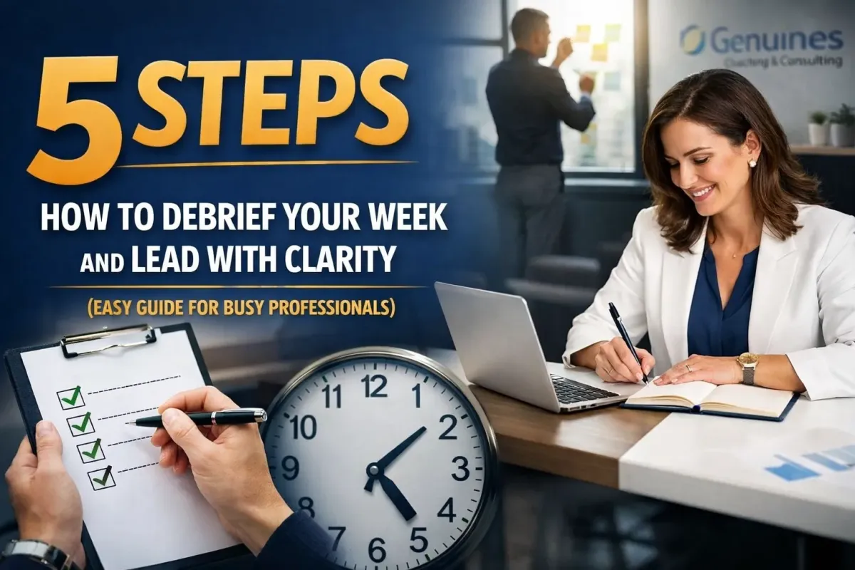 5 Steps How to Debrief Your Week and Lead with Clarity (Easy Guide for Busy Professionals)