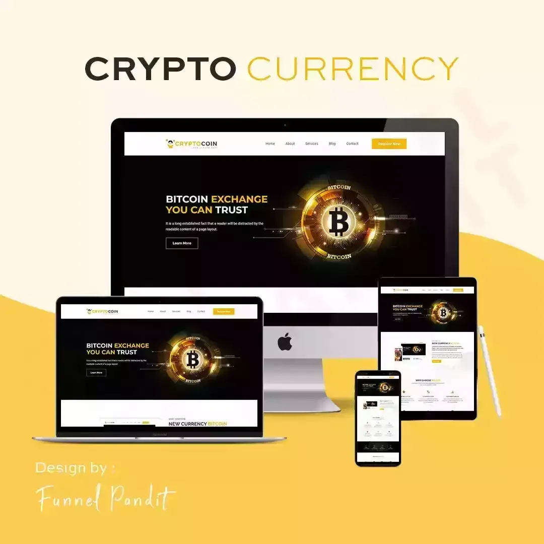 CRYPTO CURRENCY GHL Website Templates